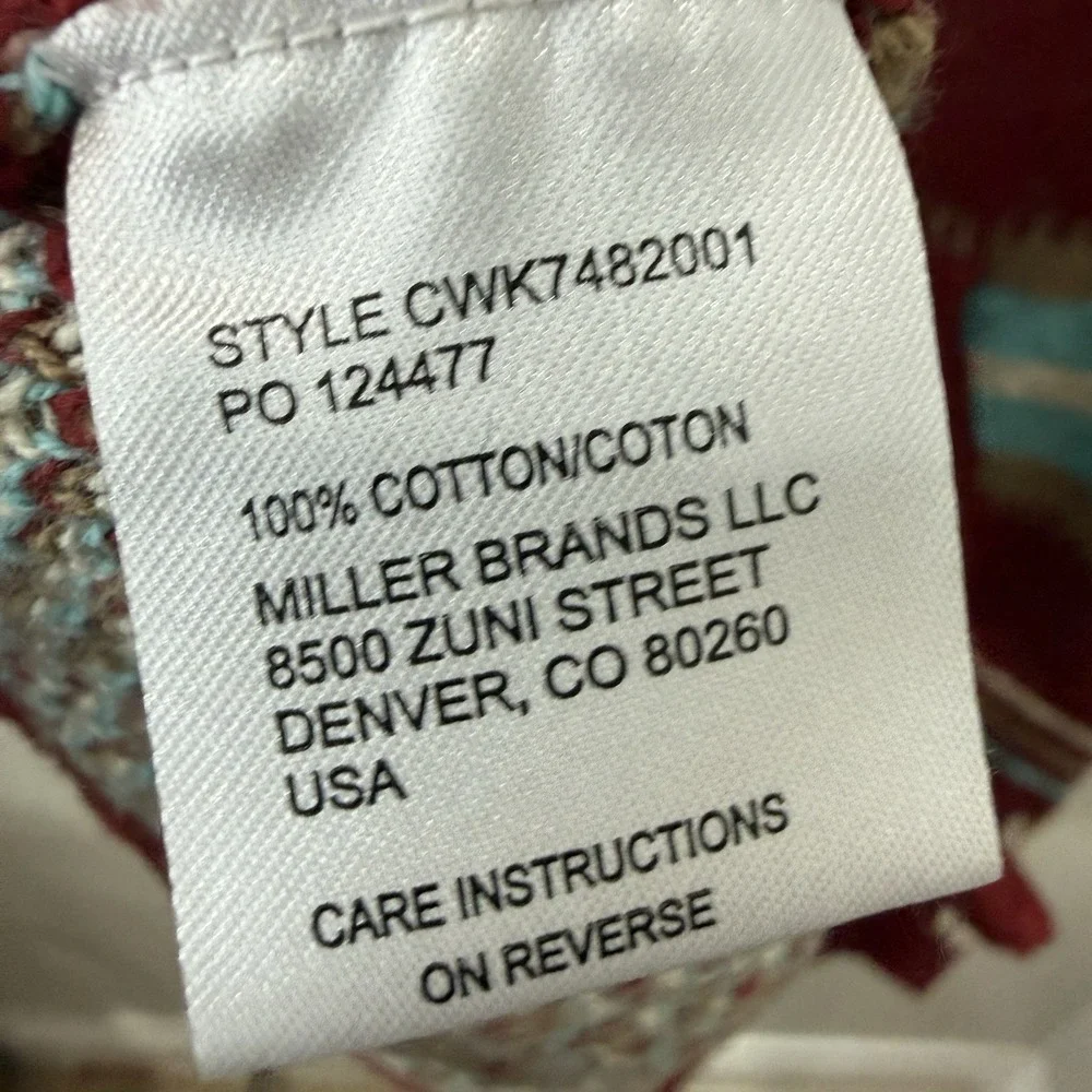 Cruel Denim Aztec Tribal Cardigan Sweater Women's Large‎ Button Front Southwest